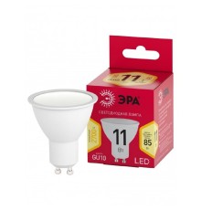 ЭРА Б0056065 Лампочка светодиодная RED LINE LED MR16-11W-827-GU10 R GU10 11 Вт софит теплый белый свет