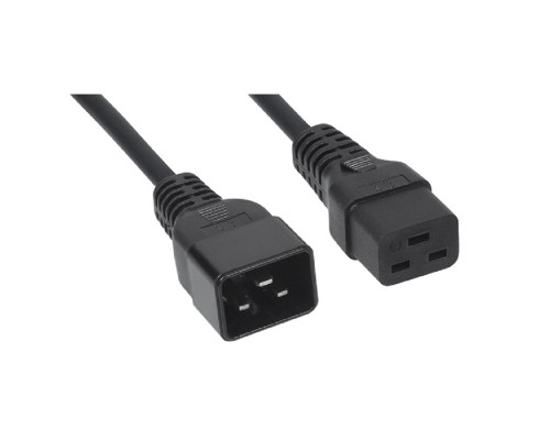 [Cabeus кабели силовые] CABEUS PC-IEC19-IEC20-5M КАБЕЛЬ ПИТАНИЯ IEC 320 C19 - IEC 320 C20 (3X1.5), 16A, ПРЯМАЯ ВИЛКА, 5М