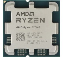 CPU AMD Ryzen 5 7600 OEM (100-000001015) {Raphael, 6C/12T, 3.8/5.1GHz, 32MB, 65W} 