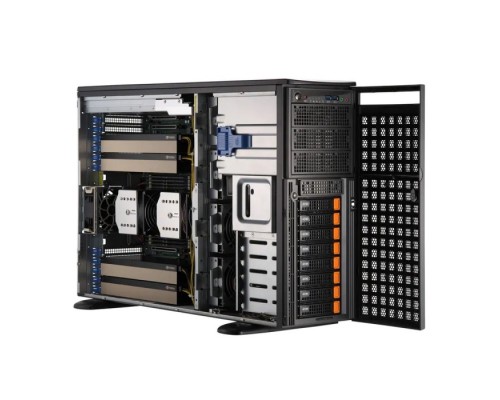[Сервер] Supermicro SYS-741GE-TNRT Серверная платформа (LGA4677, C741, 7xPCI-E, SATA RAID, 8xHS SAS / SATA / NVMe, 2x10GbLAN, 16DDR4 2000W HS)