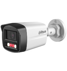 DAHUA DH-IPC-HFW1239TL1P-A-IL-0280B Уличная цилиндрическая IP-видеокамера SmartDualLight 2Мп; 1/2.8” CMOS; объектив 2.8мм; обнаружение людей, микрофон, ИК 30м, LED 20м, IP67, металл/пластик