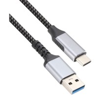 VCOM <CU401M-1M> Кабель USB3.2 Gen2, AM->CM, 10Gbs, All Shell 1м 