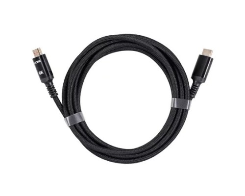 [кабели] iOpen ACG859B-3.0 Кабель интерфейсный HDMI-HDMI 19M/M,ver. 2.1 8KX60Hz (Econom) оплетка 3m