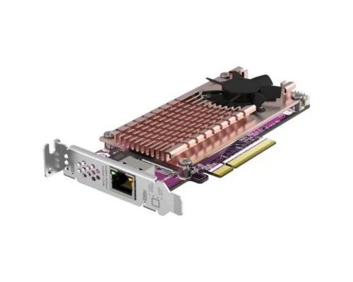 [Дисковый массив] карта расширения/ QNAP QM2-2P10G1TB Marvell AQC113C PCIe Gen3 x8, Dual M.2 2280 PCIe Gen3 x4 NVMe, LAN 1x10GBASE-T 10GbE, Low-profile bracket pre-loaded, Low-profile flat and Full-height are bundled