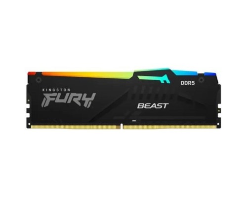 [Модуль памяти] Kingston 8GB 5600MT/s DDR5 CL40 DIMM FURY Beast RGB KF556C40BBA-8