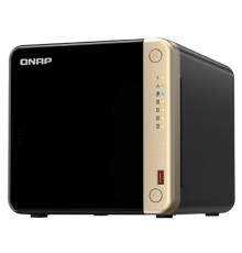 QNAP TS-464-8G Сетевое хранилище без дисков/ SMB NAS 4 HDD trays, 4-core Intel Celeron N5105/N5095 2.0-2.9 GHz, 8 GB RAM (1 x 8 GB) up to 16 GB (2 x 8GB), 2x2.5 Gigabit Ethernet