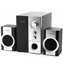 MICROLAB M-590 серебро {14 Вт RMS, Распределение мощности: 4 Вт x 2 + 6 Вт, Гармонические искажения: < 0,3% 1 Вт 1 кГц, Частотная характеристика: 35 Гц - 30 кГц, Соотношение сигнал/шум: > 70 дБ}