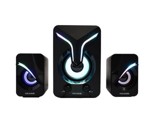 [Колонки] MICROLAB U270 Phenix черный {5 Вт + 3 Вт x2, Гармонические искажения: < 0,5% (1 Вт 1 кГц), Частотная характеристика: 20 Гц - 20 кГц, Чувствительность: 1000 мВ, Соотношение сигнал/шум: > 85 дБ, Раздел}