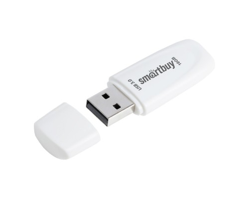 [Носитель информации] Smartbuy USB Drive 16Gb Scout White [SB016GB3SCW]