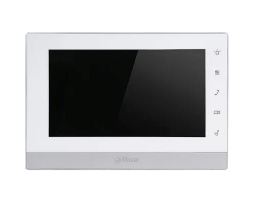 [Видеодомофоны] DAHUA DHI-VTH1550CH-S2 Монитор видеодомофона IP 7 дюймовый,  белый, ёмкостной сенсорный экран, поддержка карты памяти Micro SD до 32Гб, питание DC 12В