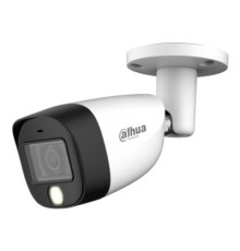 DAHUA DH-HAC-HFW1500CMP-IL-A-0360B-S2 Уличная цилиндрическая HDCVI-видеокамера с интеллектуальной двойной подсветкой 5Мп, объектив 2.8мм, ИК 20м, LED 20м, IP67, корпус: металл