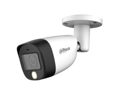 [Видеонаблюдение] DAHUA DH-HAC-HFW1500CMP-IL-A-0360B-S2 Уличная цилиндрическая HDCVI-видеокамера с интеллектуальной двойной подсветкой 5Мп, объектив 2.8мм, ИК 20м, LED 20м, IP67, корпус: металл
