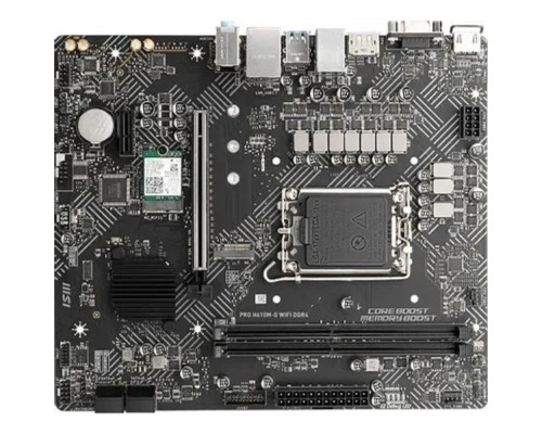 [Материнская плата] MSI H610 S1700 MATX PRO H610M-G WIFI DDR4 {LGA1700, 2DDR4, 1PCI-Ex16,1PCI-Ex1,1M.2,4SATA3, 4USB3.2}