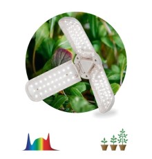 Эра Б0057285 Фитолампа для растений светодиодная FITO-24W-Ra90-E27-FOLD 3-х лепестковая полного спектра 24 Вт Е27